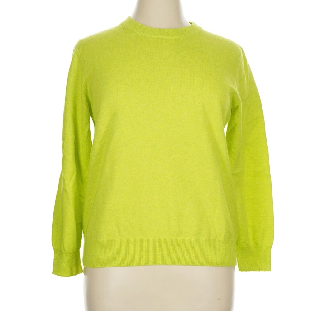 a new day Women's Neon Green Crew Neck Sweater